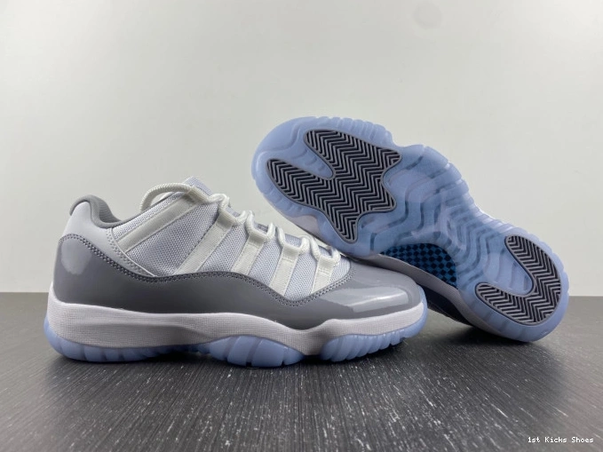 1st Kicks Cement AV2187-140 Air Jordan Low Grey 11 0806